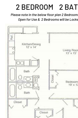 2 Bed 2 Bath